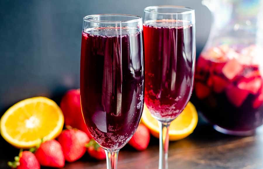 Red Wine Champagne Sangria