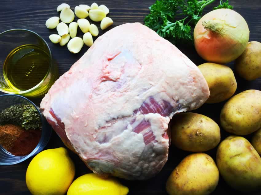 Mediterranean Style Leg of Lamb Recipe with Potatoes