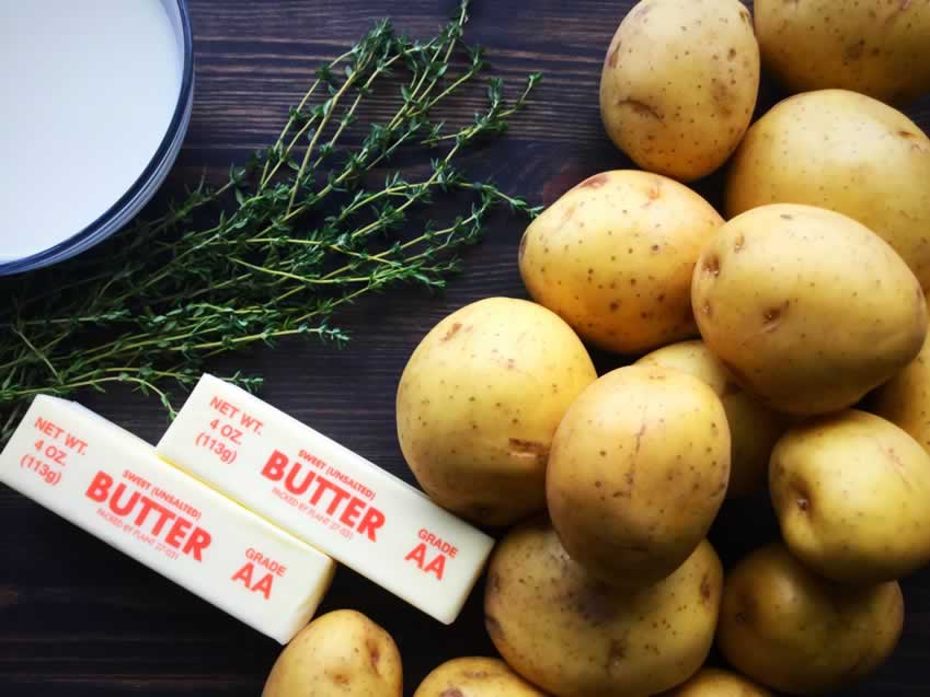 Mashed Potatoes with Thyme Infused Brown Butter Ingredients