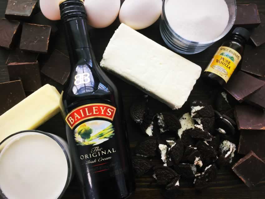 Bailey’s Irish Cream Cheesecake Ingredients