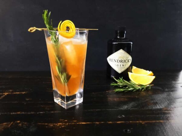 Ginger, Cardamom and Rosemary Gin Cocktail