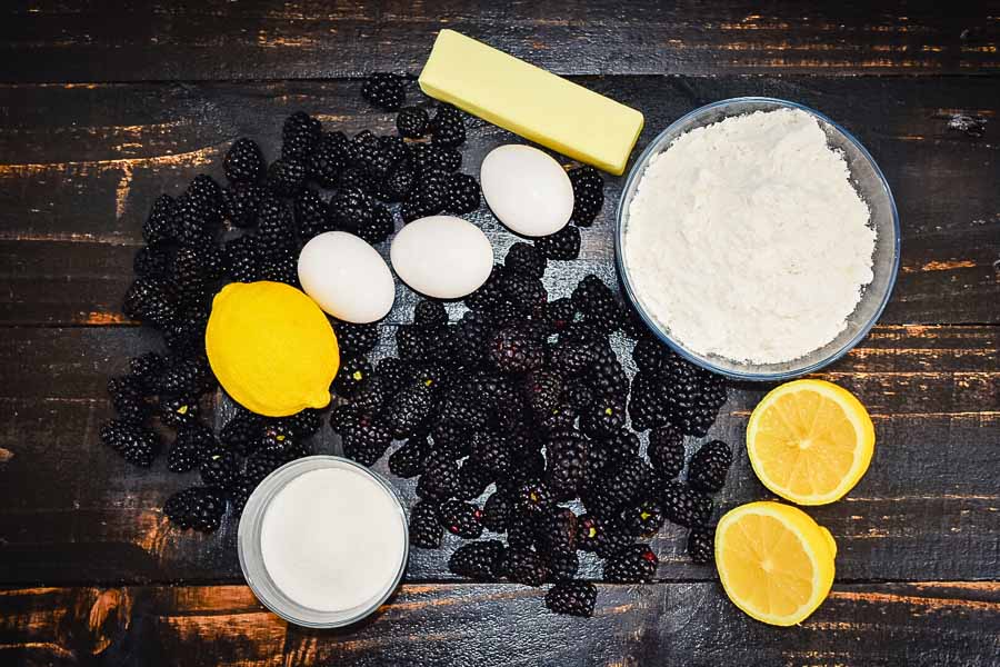 Blackberry Crumb Bars Ingredients