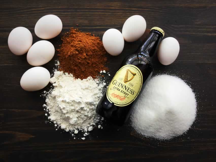 Five Ingredient Guinness Brownies Ingredients