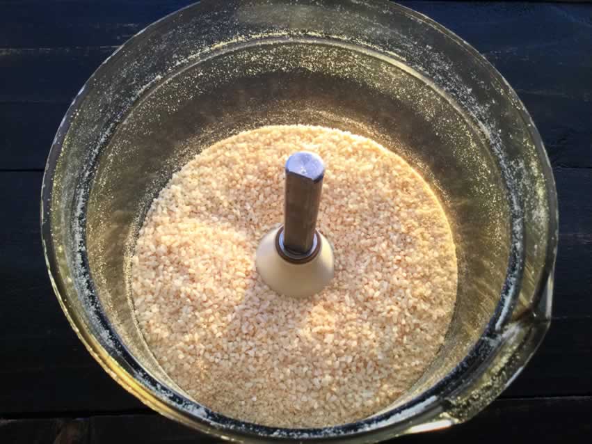 Ground brown rice