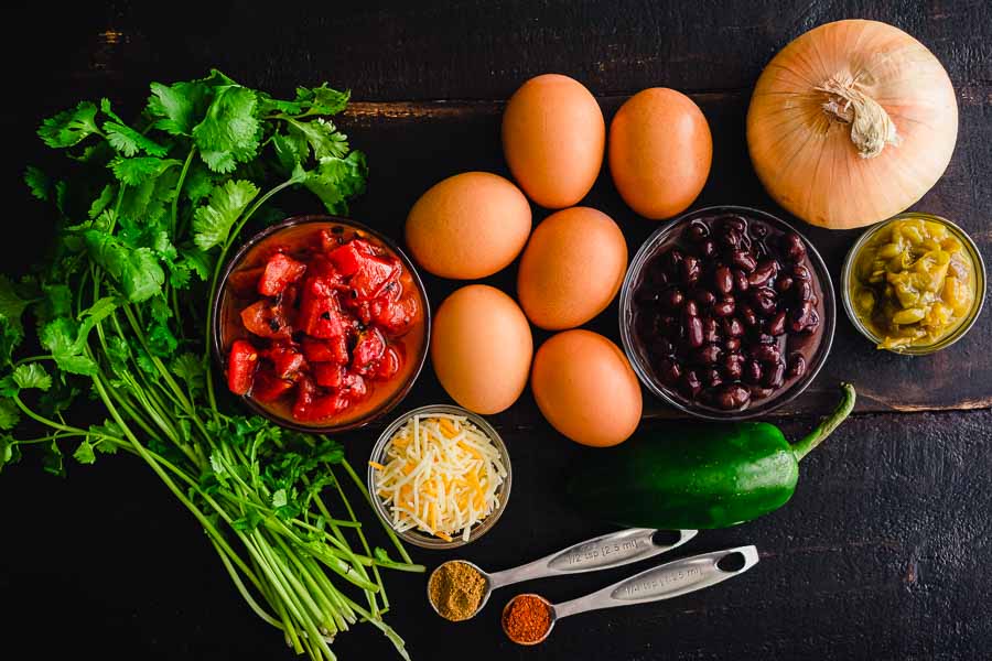 Mexican Baked Eggs Ingredients