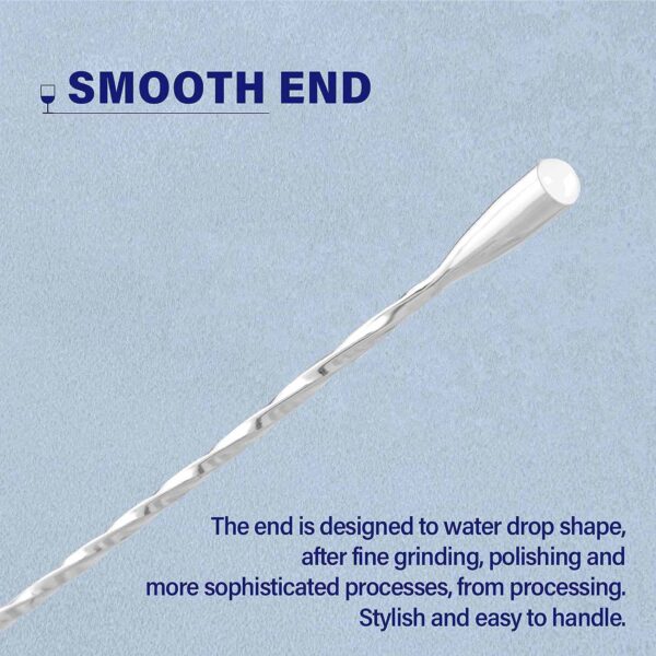 Water drop shaped end
