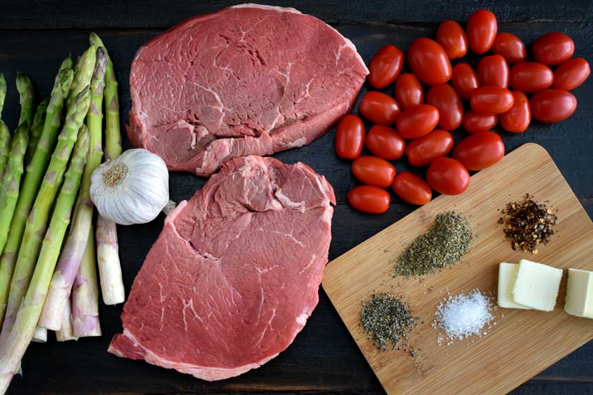 Steak and Veggies Sheet Pan Dinner Ingredients