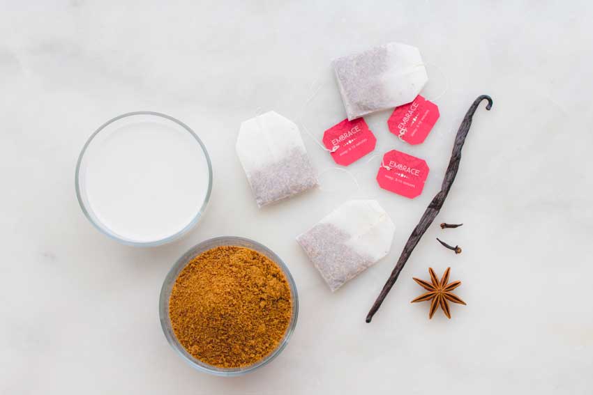 Hibiscus Vanilla Thai-styled Ice Tea Ingredients