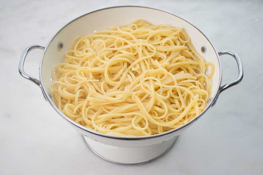 Cooked linguine