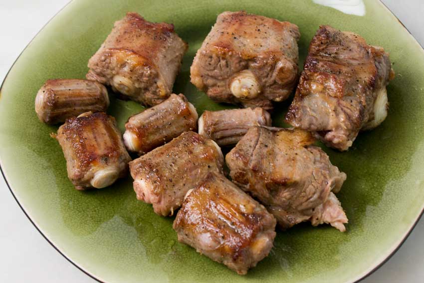 Browned oxtail