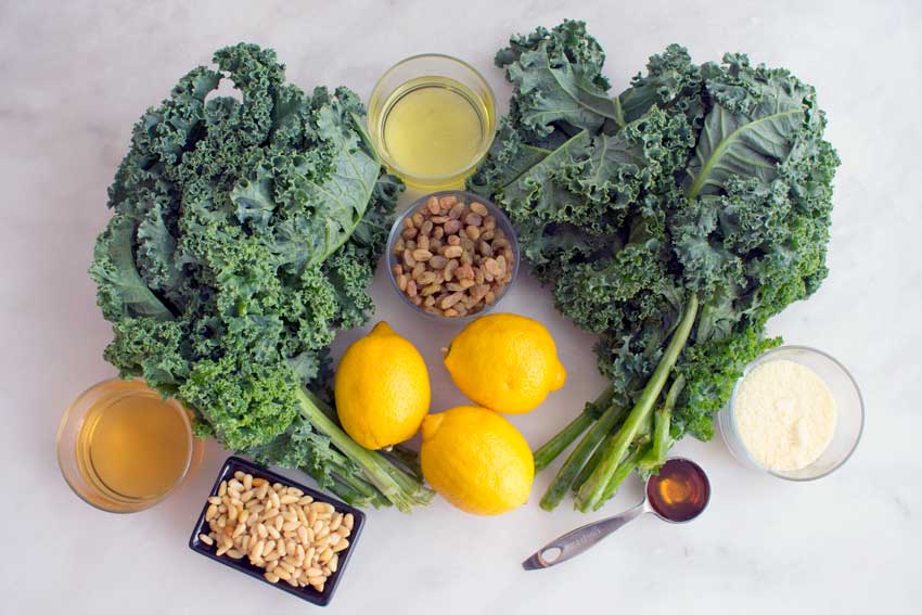 Easy Kale Salad with Lemon Dressing Ingredients