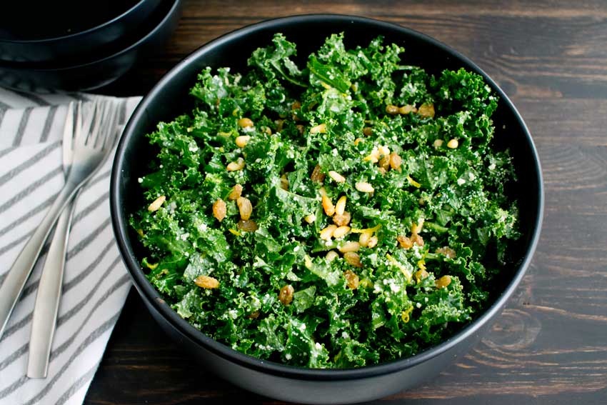 Easy Kale Salad with Lemon Dressing