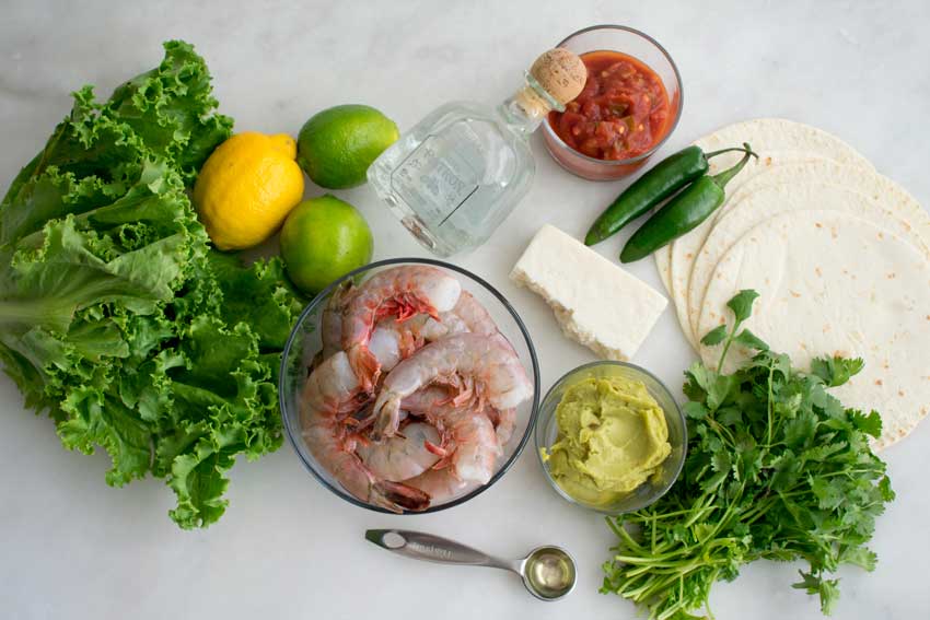 Margarita Shrimp Tacos Ingredients