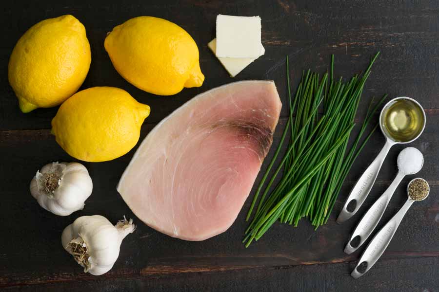 Lemon Garlic Swordfish Ingredients