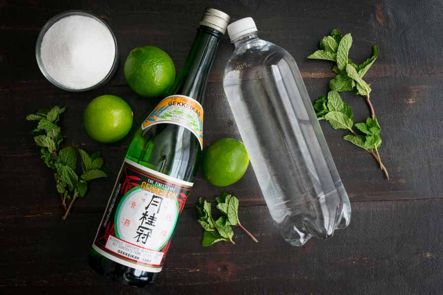 Sake Mojito Ingredients