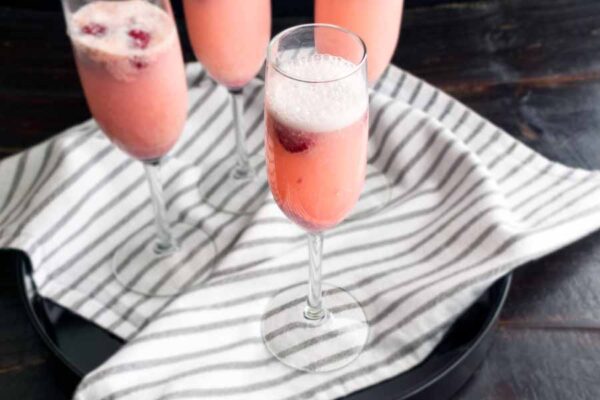 Raspberry Mimosa Cocktail