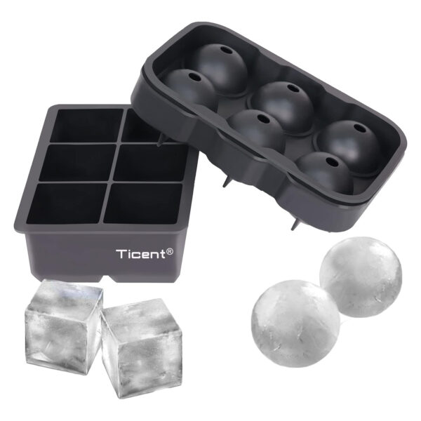 Ice Ball Molds & Large Square Ice Cube Molds