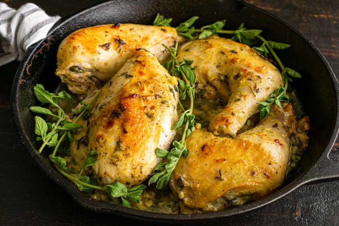 Oven-Roasted Greek Chicken Breasts