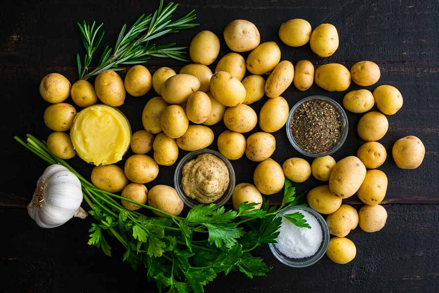 Roasted Herb Mustard Potatoes Ingredients
