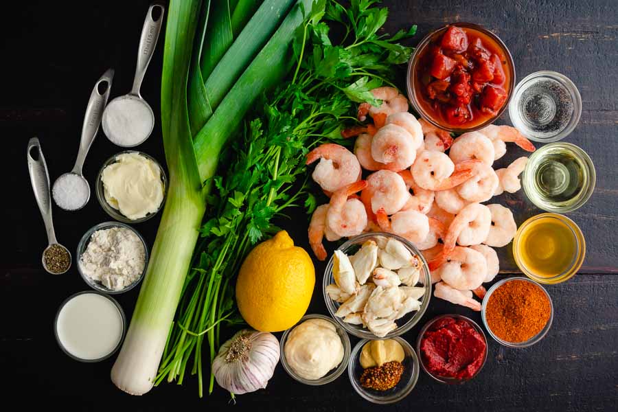 Slow-Cooker Shrimp & Crab Bisque Ingredients