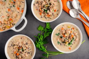 Healthy Chicken and Wild Rice Soup