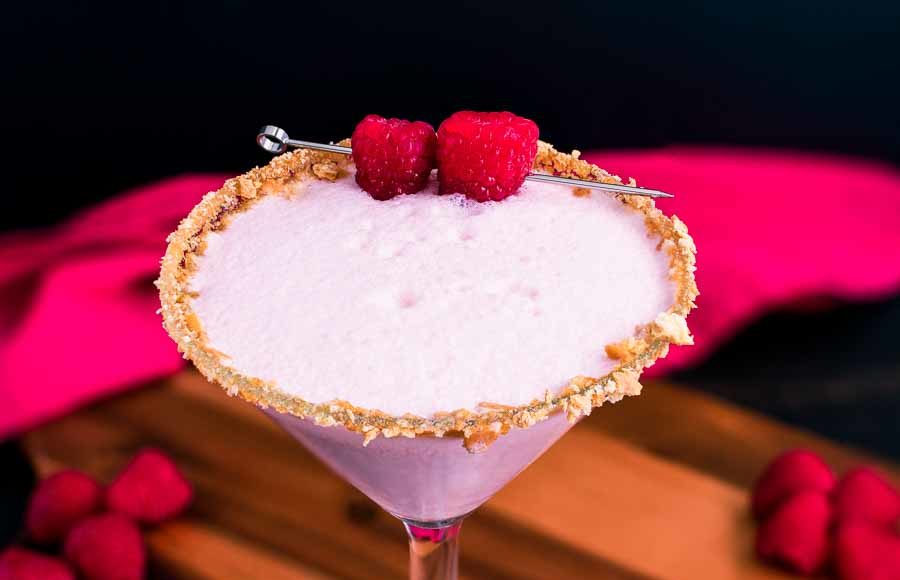 T.G.I.F. Raspberry Cheesecake Martini