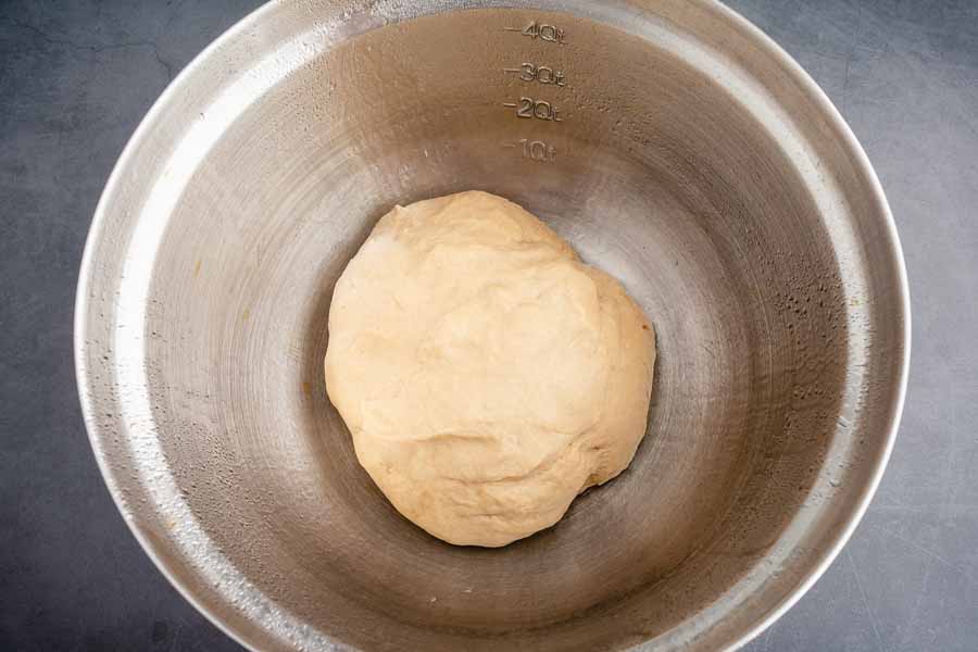 Kneaded dough before first rise