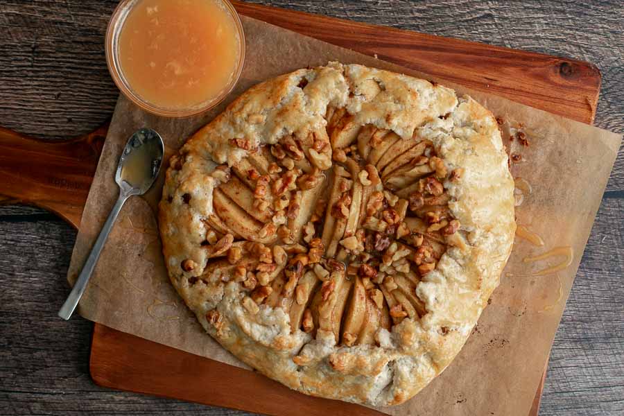 Salted Caramel Apple Galette with Homemade Salted Caramel