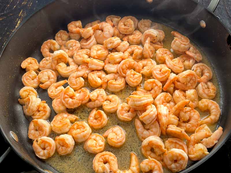Shrimp sauteed in spices