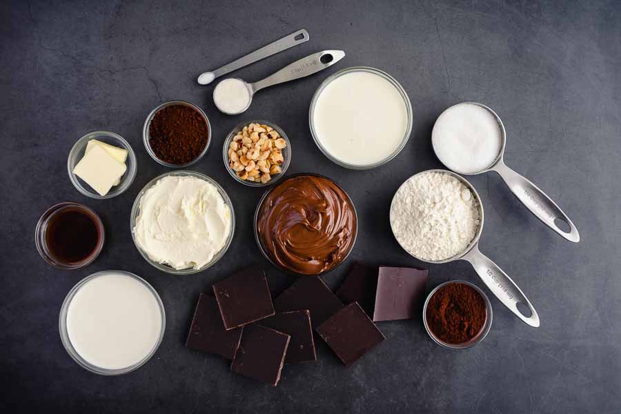 Chocolate Hazelnut Mousse Cake Ingredients
