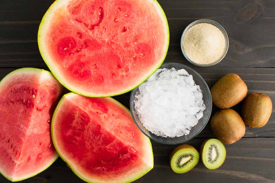 Watermelon Kiwi Mocktail Ingredients