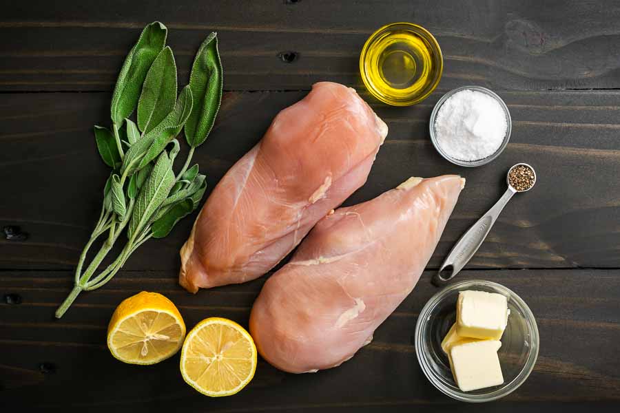 Chicken Breasts With Fresh Sage Ingredients