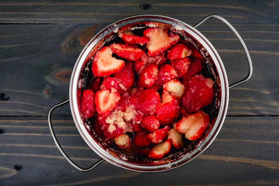 Macerated strawberries